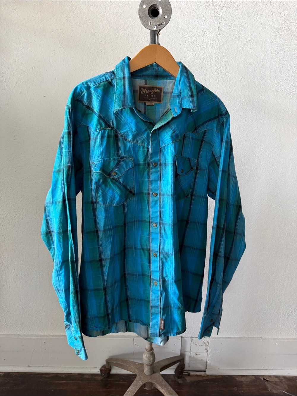 Wrangler Retro Western Pearl Snap Size XL